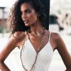 Off White Boho Bridal Dress Beach Wedding Summer