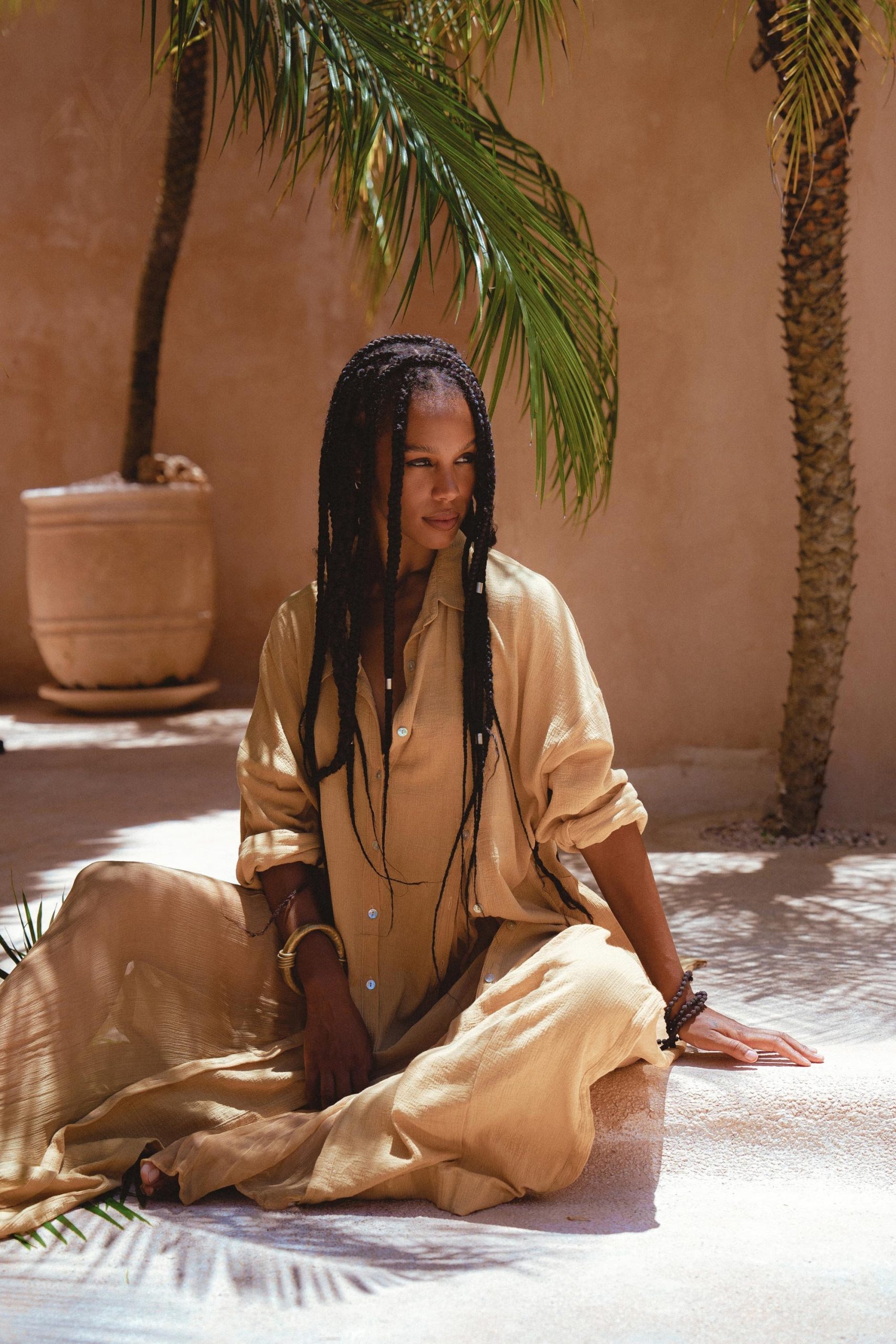 Ochre Kannika Shirt Dress Handmade Bohemian Dresses Chiffon Ochre Kannika Shirt Dress Handmade Bohemian Dresses Chiffon